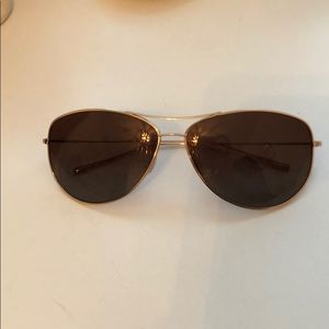 Oliver Peoples Polarized Gold Aviator